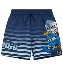 LEGO® Ninjago Sund stuttbuxur - LwAgan 305 - Dökkblátt M. Prenta