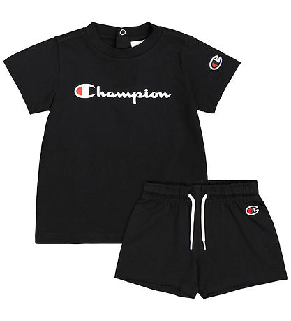 Champion Set - T-Shirt/Shorts - Schwarz
