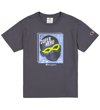 Champion T-shirt - Grey/Super Hero