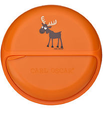 Carl Oscar Snackslåda - MiniDisc - 12 cm - Orange m. Älg