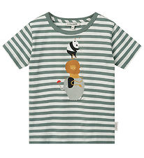Liewood T-shirt - Apia - Cirkus/Stripe Pepparmynta