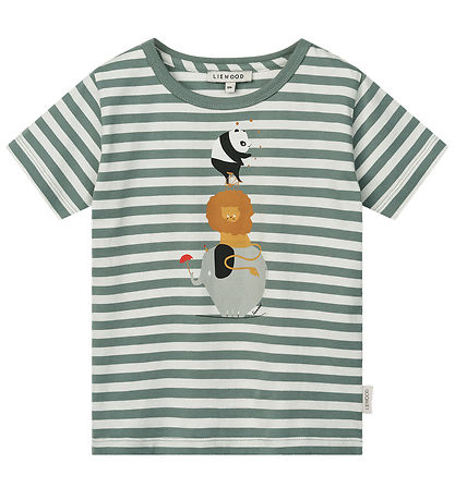 Liewood T-shirt - Apia - Circus/Stripe Peppermint