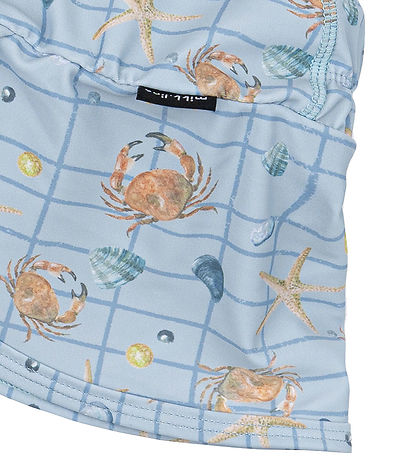 Mikk-Line Swim Hat - UV50+ - Faded Denim w. Checs/Print