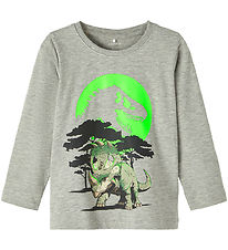 Name It Blouse - NmmPjank Jurassic - Grijs Gevlekt
