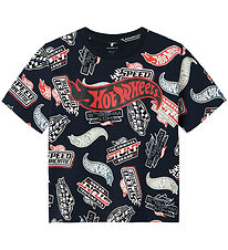 Name It T-shirt - NmmAry - Hot Wheels - Marinblå Blazer