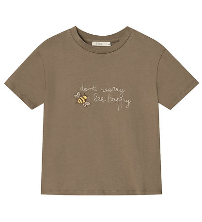 Fliink T-shirt - Summer Bee - Pine Bark