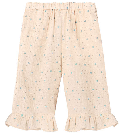 Fliink Trousers - Blooming Ruffle - Sandshell AOP