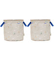 OYOY Opbevaringskurve - 2-pak - Foxy - Medium - Beige/Blue