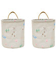 OYOY Aufbewahrungskörbe - 2er-Pack - Deer & Ente - Small - Beige