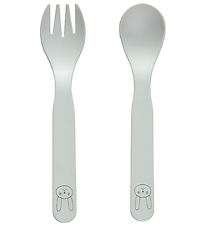 OYOY Kinderbestek - Bioplastic - 2 Onderdelen - Trek - Pale Mint
