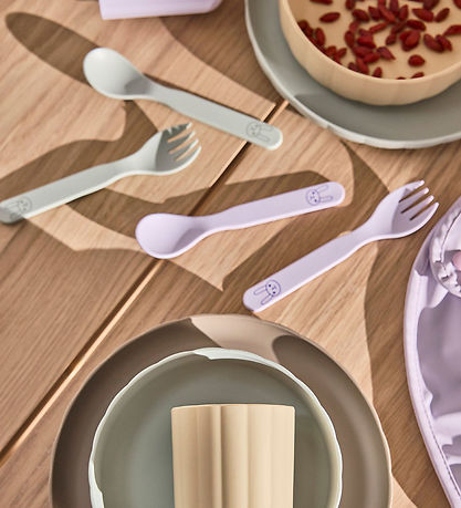 OYOY Cutlery - Bioplastic - 2 Parts - Pullo - Pale Mint