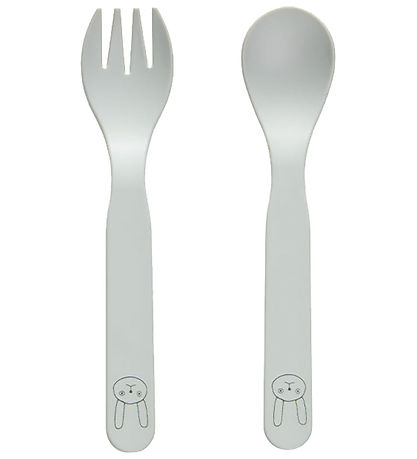 OYOY Cutlery - Bioplastic - 2 Parts - Pullo - Pale Mint