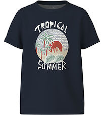 Name It T-Shirt - NkmVux - Navy Blazer/Tropical Summer