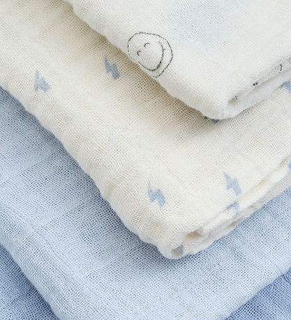 Pippi Muslinfiltar - 8-pack - 65x65 cm - Celestial Blue