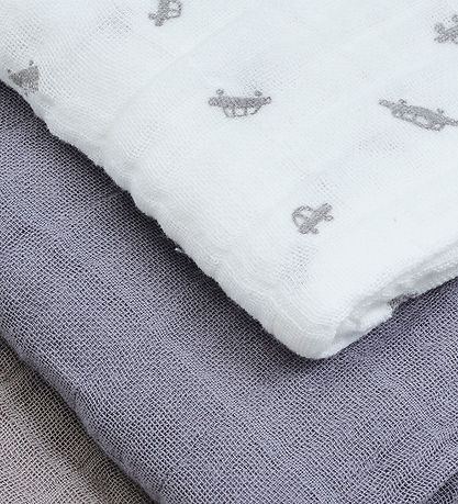 Pippi Muslin Cloths - 3-Pack - 65x65 cm - Tradewinds