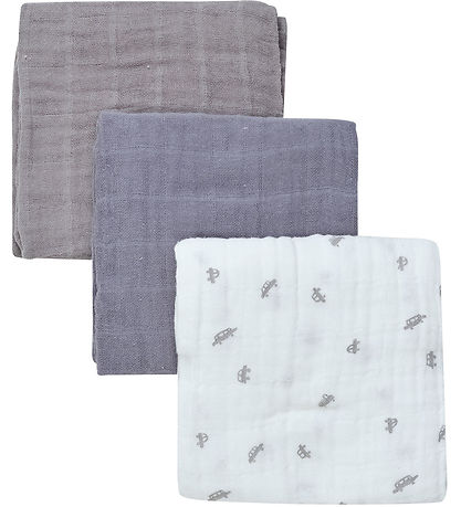 Pippi Muslin Cloths - 3-Pack - 65x65 cm - Tradewinds