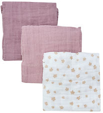 Pippi Muslin Cloths - 3-Pack - 65x65 cm - Quail