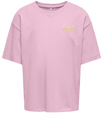 Kids Only T-Shirt - KogHelen- Roze lepelaar/Oranje