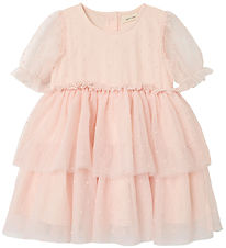 Lil' Atelier Kjole - NmfFrilla - Tyl - Peach Blush