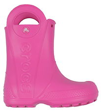 Crocs Gúmmístígvél - Handle It Rain Boot K - Bleikt Mylja