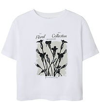 Name It T-Shirt - NkfDagmar - Bright White/Floral Kol
