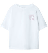 Name It T-Shirt - NkfDagmar - Bright White/Eindeloos Paradise