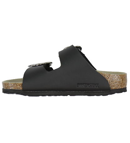 Birkenstock Sandals - Arizona Kids Flower Buckle - Black