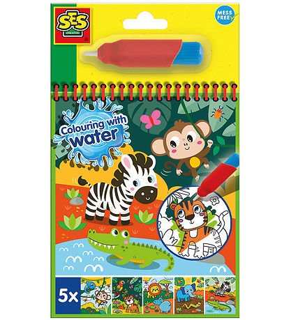SES Creative - Safari Malbuch - Farbe mit Wasser