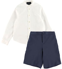 Emporio Armani Set - Shirt/Shorts - White/Dark Navy