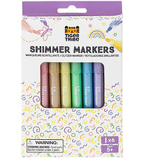 Tiger Tribe Markers - Shimmer Markers - 6 pcs
