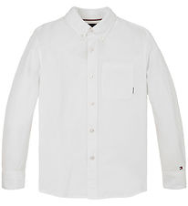 Tommy Hilfiger Skjorte - Hør - Linen Blend - Hvid