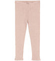 Konges Sløjd Leggings - Minnie - Cameo Rose w. Pointelle