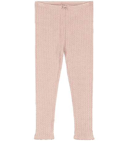 Konges Sløjd Leggings - Minnie - Cameo Rose w. Pointelle