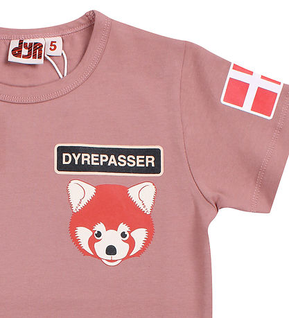 DYR-Cph Stuttermabolur - Gæludýragæslumenn - Rose Drapplitað Rau