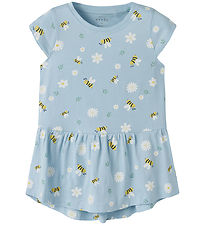 Name It Klänning - NmfVigga - Noss - Cool Blue/Bubblebee