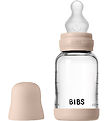 Biberon BIBS - 120 ml - Verre/Silicone - Blush
