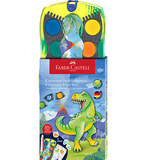 Faber-Castell Watercolour - Dinosaur - 12 Colours + Chinese Whit