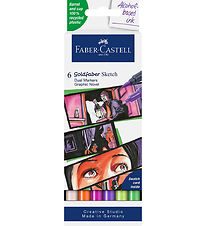 Faber-Castell Markers - 6 pcs - Goldfaber Sketch - Graphic Nove