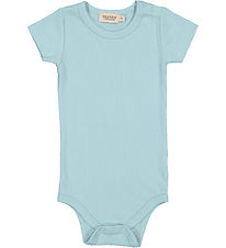 MarMar Bodysuit s/s - Rib - Modal - Plain - Heavenly Blue