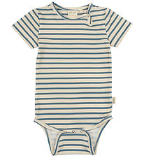 Petit Piao Body l/h - Yhteensä - Blue Mirage/Off White