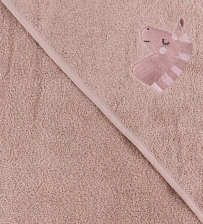 Nørgaard Madsens Babyhanddoek - 75x75 cm - Mauve m. Eenhoorn