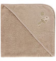 Nørgaard Madsens Baby towel - 75x75 cm - Sand w. Pade hat