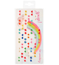 Souza Earrings Stickers - 35 Pair - Flowers/Hearts