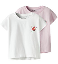 Name It T-Shirt - 2-pack - NmfVarutti - Ballerina/Bright White