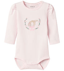 Name It Romper l/s - NbfHannah - Ballerina m. Print