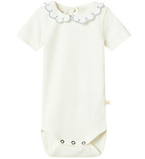 Lil Atelier T-Shirt - NbfFundo - Coconut Melk/Zen Blue