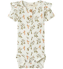 Lil Atelier Romper s/s - NbfLavo - Coconut Melk zoemend Bird