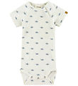 Lil' Atelier Bodysuit s/s - Rib - NbmLavo - Coconut Milk/Paper B