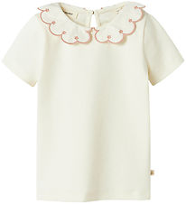 Lil Atelier T-Shirt - NmfFundo - Coconut Melk/Misty Rose