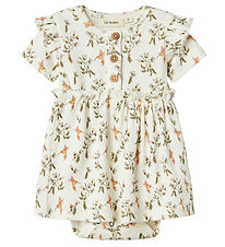 Lil Atelier Body met Rok s/s - NbfLavo - Coconut Melk/Neuriën Bi